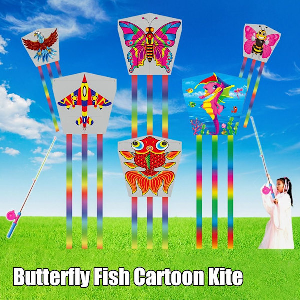 Butterfly sarjakuvaleija 50 metrin leija 3 3 3