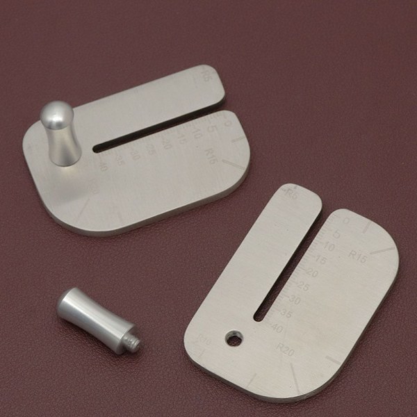 Læder Punch Aid Pulling Board Rustfrit stål plukning