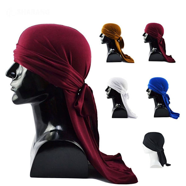 Huvudduk Cap Long Tail Hat KAFFE coffee