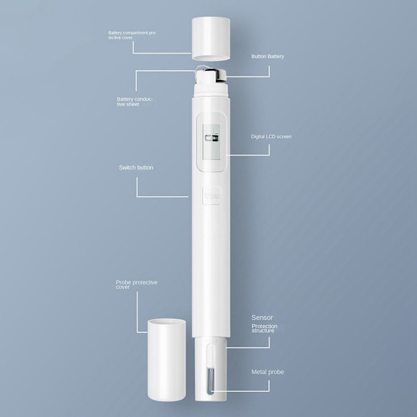 Vattenkvalitetstestpenna Digital PH Meter Tester PH Tester Penna