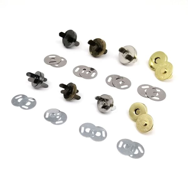 10 Set Väska Spänne Väska Knapp SILVER 18MM Silver 18mm