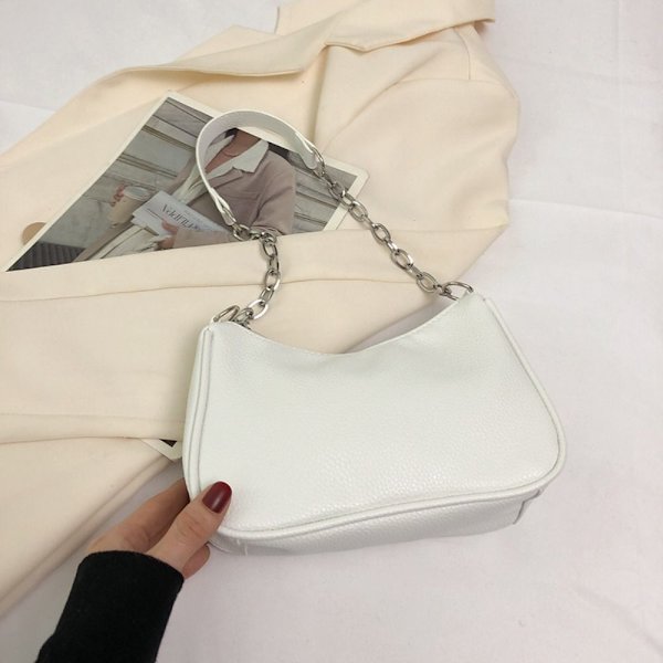 Muleposer Underarm Håndtaske HVID white