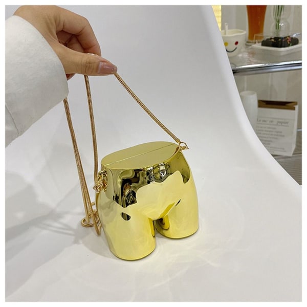 Crossbody taske Akryl kæde håndtasker SØLV Silver