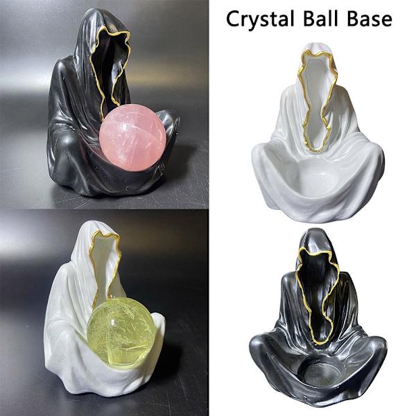 Krystalkuglebase glaskugleholder SORT S Black S