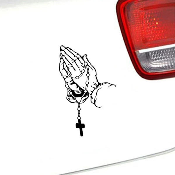 5 STK Bil Sticker Glas Sticker SORT 18X11CM Black 18X11CM