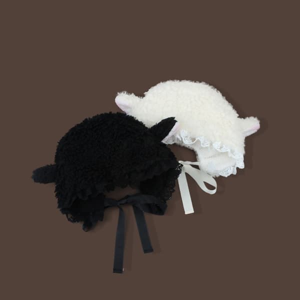 Fluffy Hats Kostyme Luer HVIT White