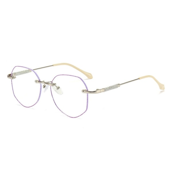Anti-Blue Light Briller Overdimensjonerte briller LILLA Purple