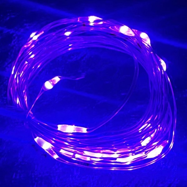 5M LED String Lights Koppar Silver 2 2 2