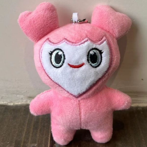 2 stk Momo Dukke Nøglering Dukke Vedhæng PINK Pink