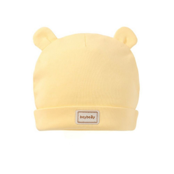 2ST Baby mössa Kaninmössor GUL BB yellow B-B