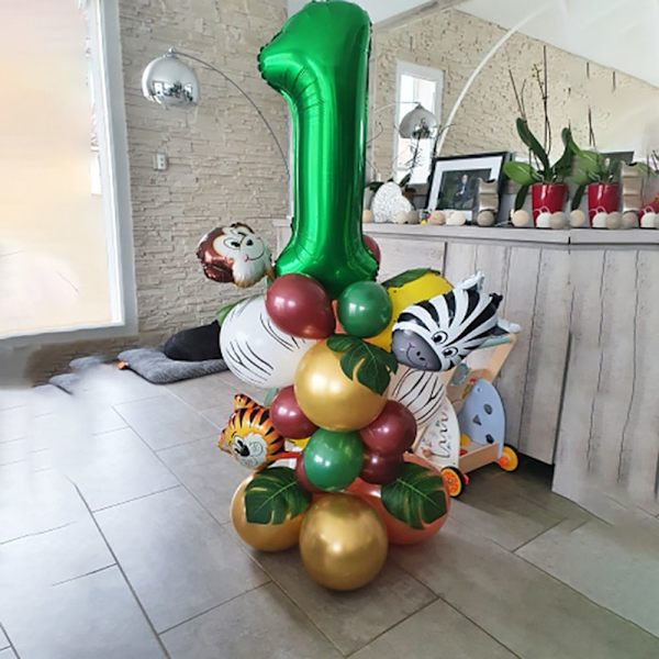 Djur Nummerballonger Digitala Ballongset NUMMER 2 Number 2
