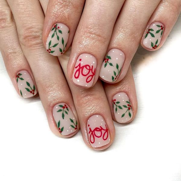 French Fake Nails Christmas False Nail 2 2 2