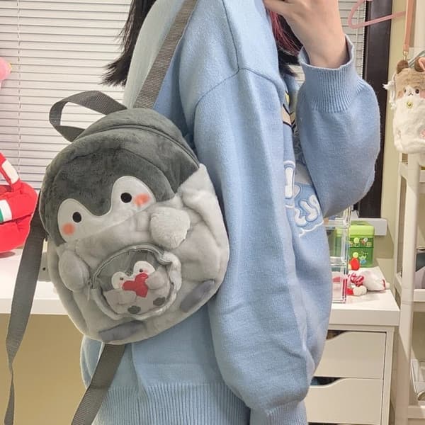 Penguin Backpack Cartoon Backpack INGEN TILBEHØR INGEN TILBEHØR no accessories