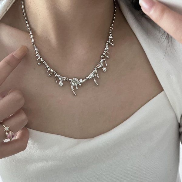 Chokers Halsband Dam Halsband Nyckelbenskedja
