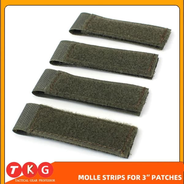 4 KPL/ SET Tactical Molle Strip Adapter -liivi MUSTA Black