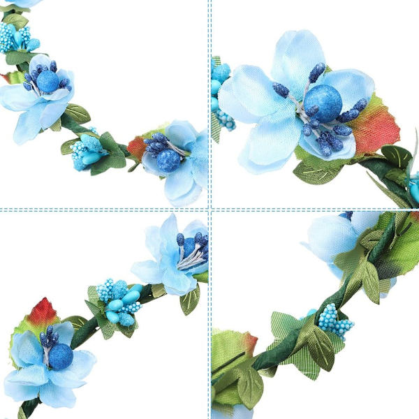 Flower Crown Bohemia Garland VÄRIVÄRI Colorful