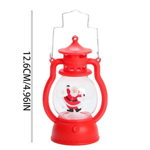 Julens dekorative vindlampe Julelanternelys 3 3 3
