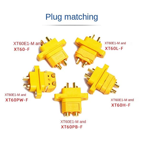 5 kpl XT60E-M XT60 urosliitin Kullattu liitin 5pcs