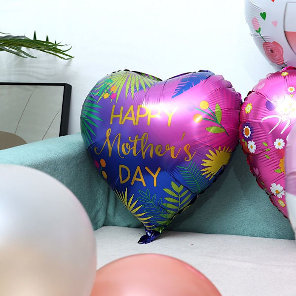Hyvää äitienpäivää Foil Helium Ilmapallot E E E