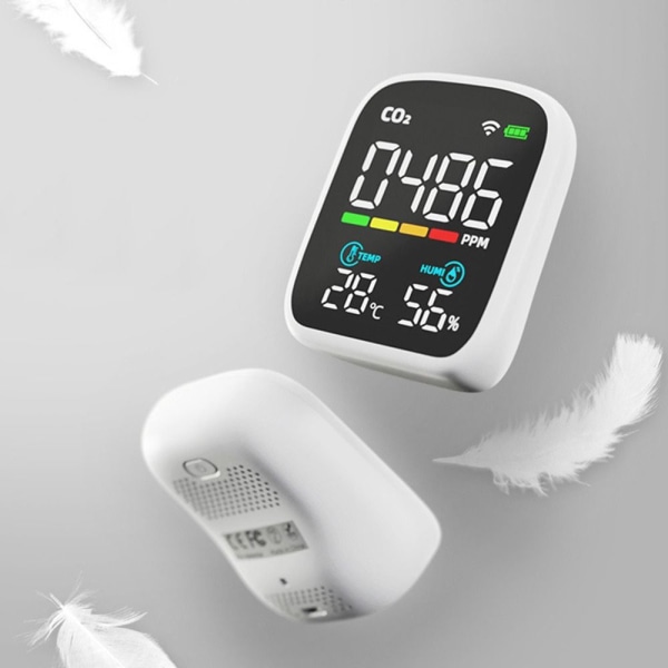 CO2-detektor WiFi-luftkvalitetsmonitor Koldioxiddetektor