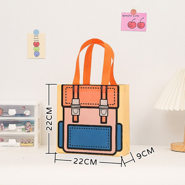 4 stk Gaveemballage Håndtaske Tote Bag STYLE 5 STYLE 5 Style 5