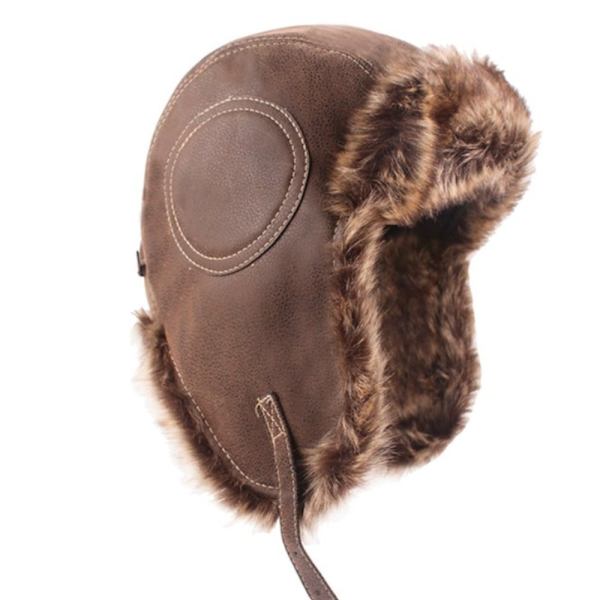 Winter Trapper hattu korvaläpät thermal kylmä MUSTA L（55-59cm） Black L（55-59cm）-L（55-59cm）