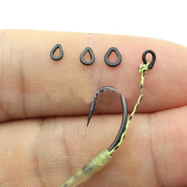 100 stk Fishing Barrel Swivel Fishing Snap S S