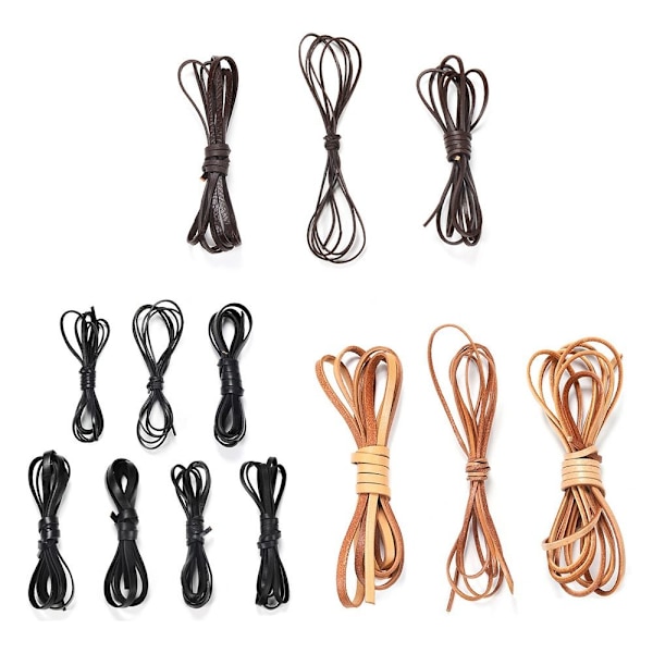 Läderrep Läder Topplager MÖRKBRUN dark brown