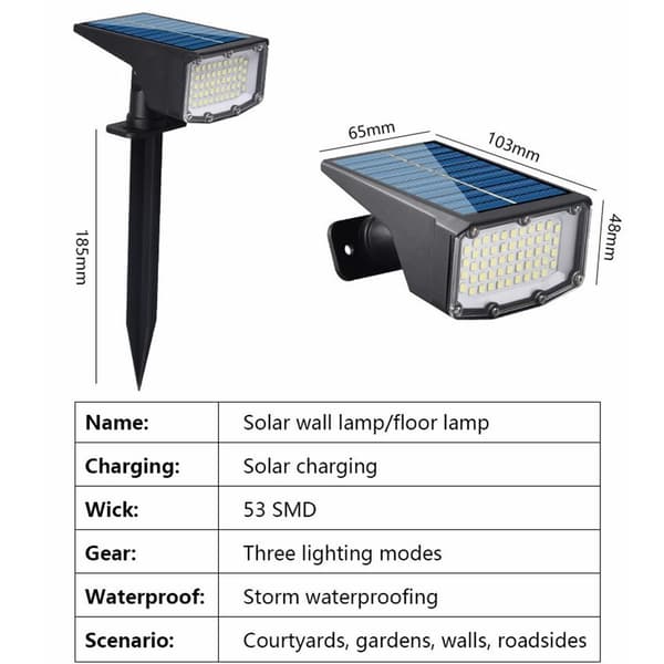 Solar Spotlight nurmikkolamppu 50LED 50LED 50led