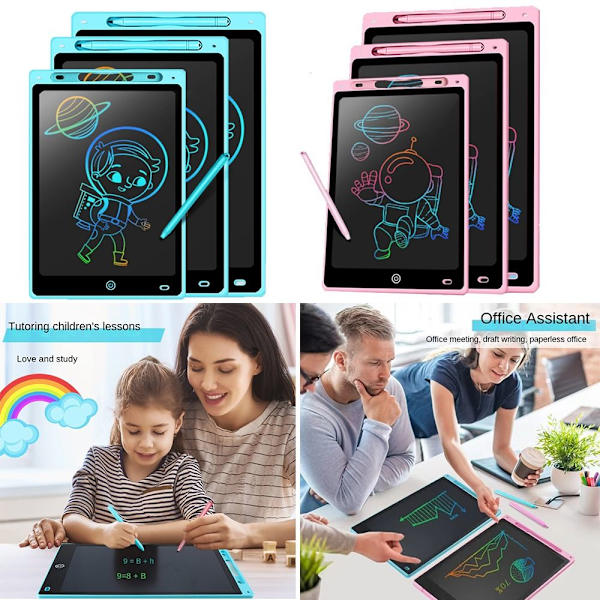 LCD-skrivetablet Tegnetablet BLÅ 16 TOMM Blue 16 inch