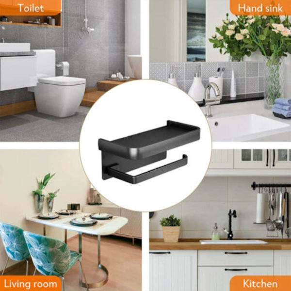 WC-rullan pidike WC-paperiteline MUSTA SPACE ALUMIINI Black Space aluminum-Space aluminum