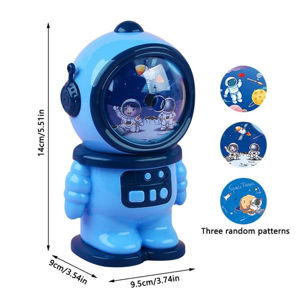 Astronaut Pencil Sharpener Third Gear Justerbar ROSA Pink