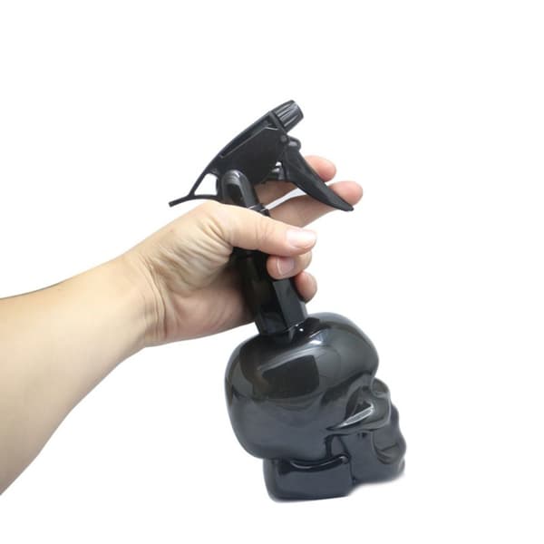 Skull Shape Tyhjä Spray Pullo Kampaamo Suihkepullo RUSKEA Brown