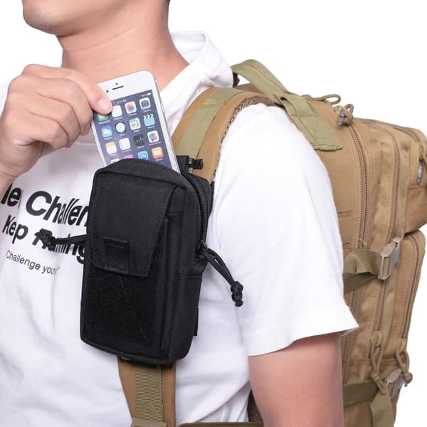 Molle Tactical Bag Taljetaske SORT Black