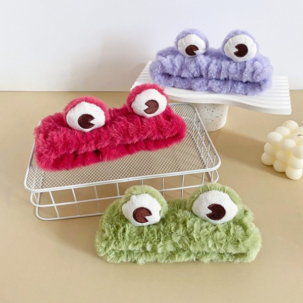 Frog Big Eyes Hårbånd Pandebånd LILLA Purple