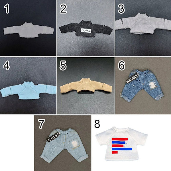 Miniblusetøj Dukketrøjeoverdele 3 3 3