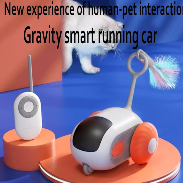 Electric Cat Toy Gravity Sports Car Cat Lelu SININEN Blue