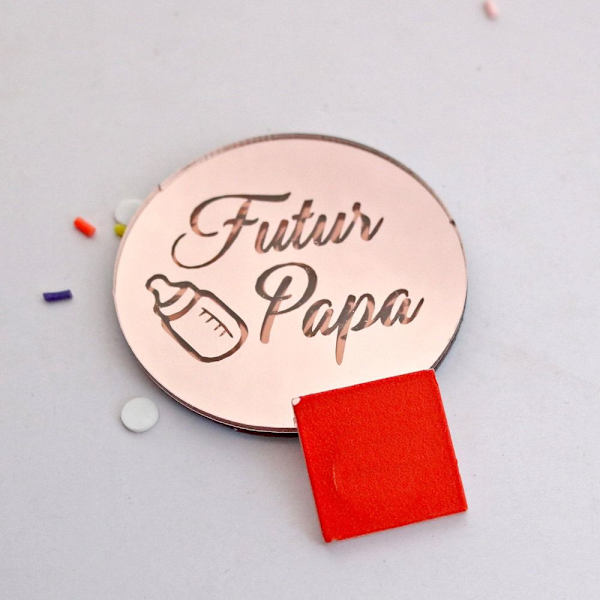 10stk Cake Top Flagg Cupcake Topper GULL Gold