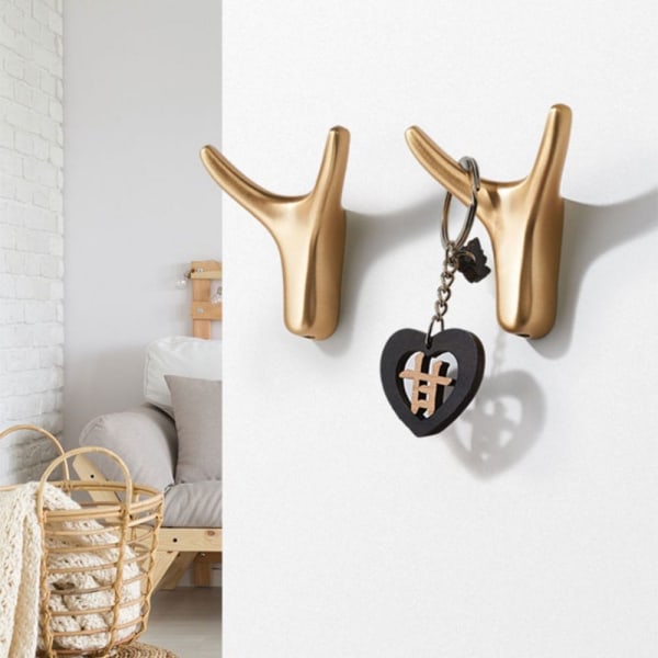 Cowhorn Hook Vaatekoukku MUSTA Black