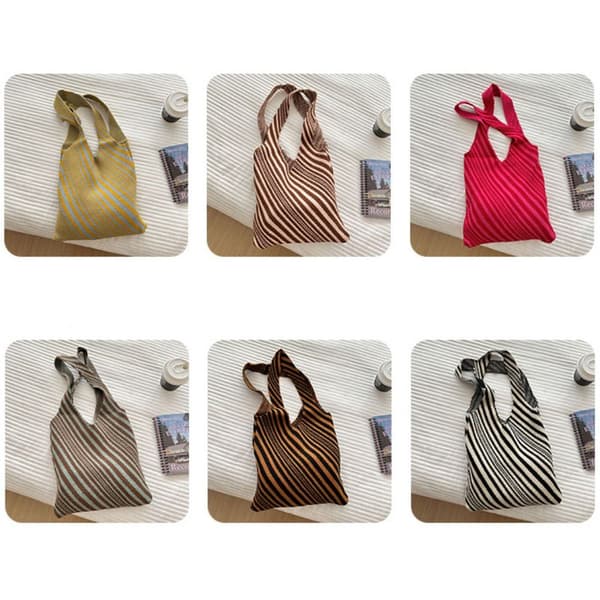 Håndvevd Bag Knot Håndleddsveske KAFFE coffee