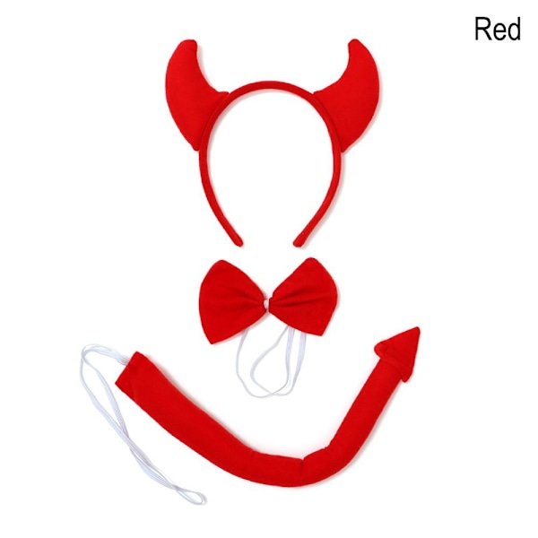 Halloween Devil -asusetti Fancy Mekko set PUNAINEN PUNAINEN Red