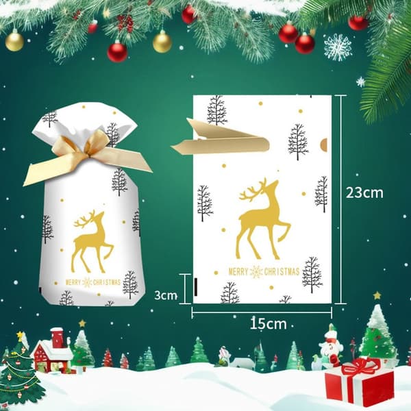 50st julgodispåsar Xmasförpackningspåsar A A A