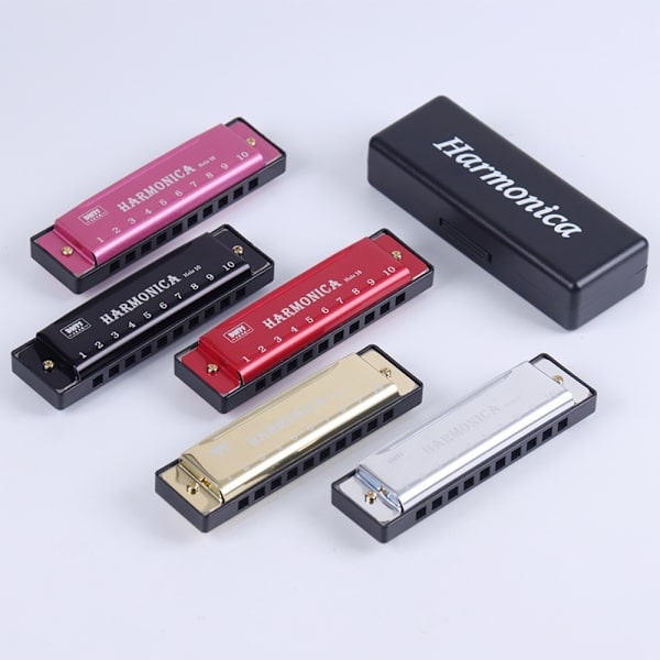 10 hullers harmonika kobberkerne SORT Black