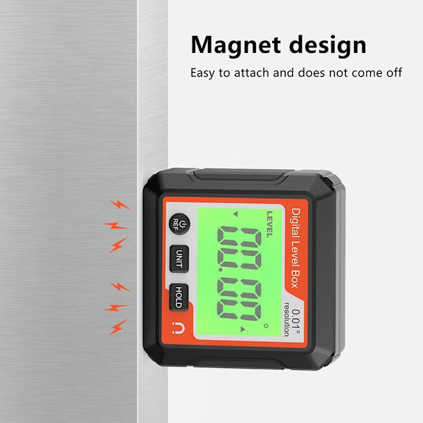 Digital Level Inclinometer HVID White
