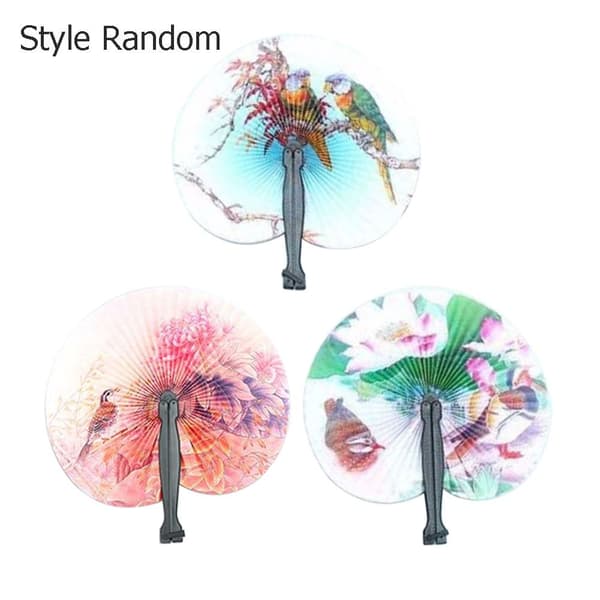 6 Stk Papir Foldevifte Dansevifte Håndvifte Style Random