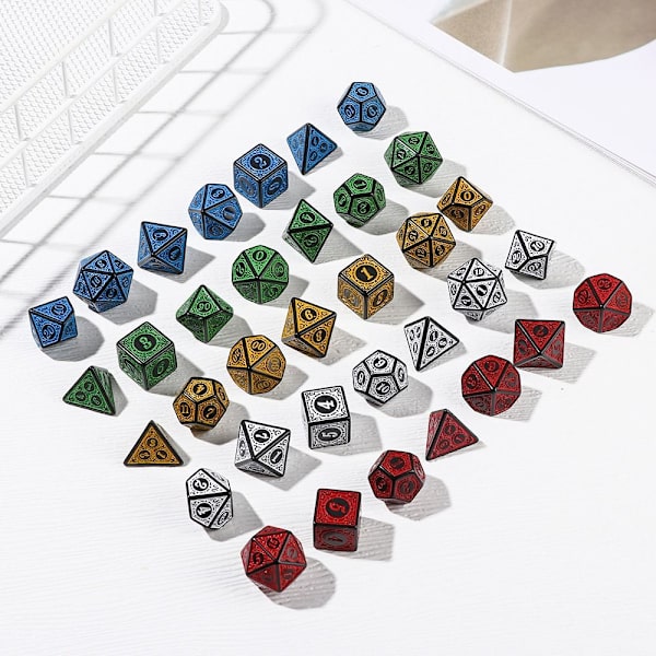 10 kpl set Noppapelit PUNAINEN red