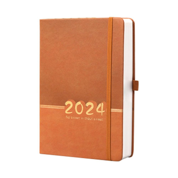 Engelsk kalender Notebook Plan Notesbog BRUN Brown