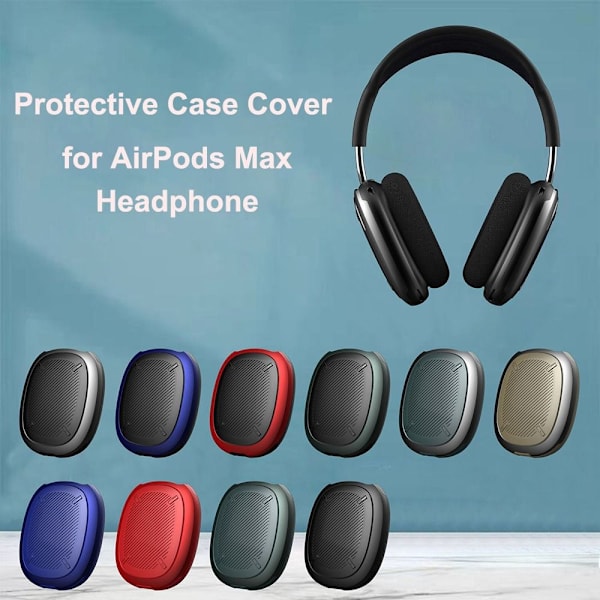 1 Par Beskyttelsesetui Cover Ørekop Covers SORT-BLÅ SORT-BLÅ black-blue