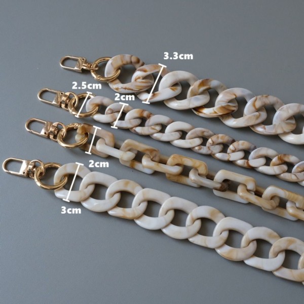 Akrylharpiksposekæder Skuldertaskestropper 120CM D 120CM D 120cm D