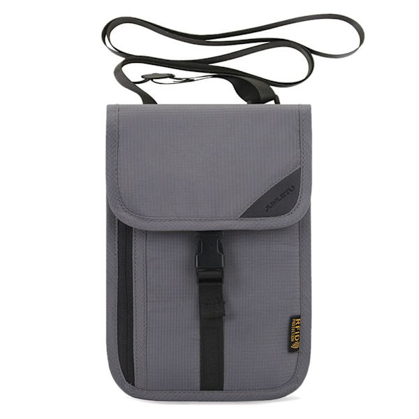 RFID-suojattu Passin Kotelo Laukku Lompakko TUMMANHARMAA dark gray